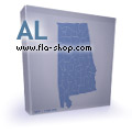 Alabama flash map