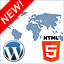 2-level map of World for WordPress