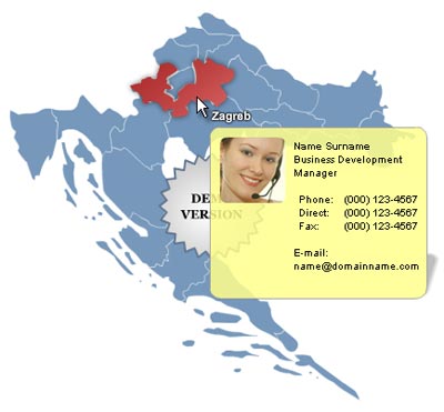 Croatia Map Locator screenshot