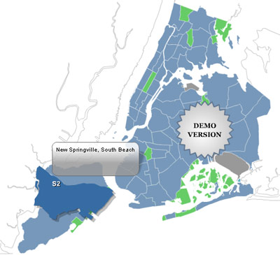 Locator Map of the  NY Districts 1.0