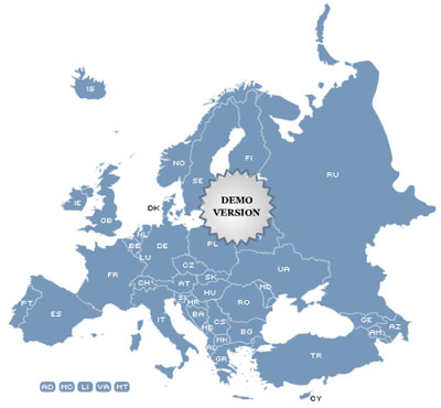 Golden SpotsMap of Europe 1.0 full