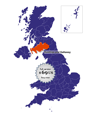 Screenshot of UK Online Map Locator