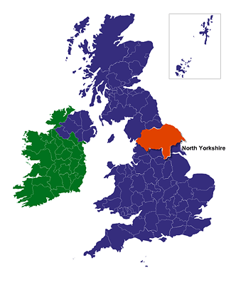 Screenshot of UK and Ireland Online Map Locator