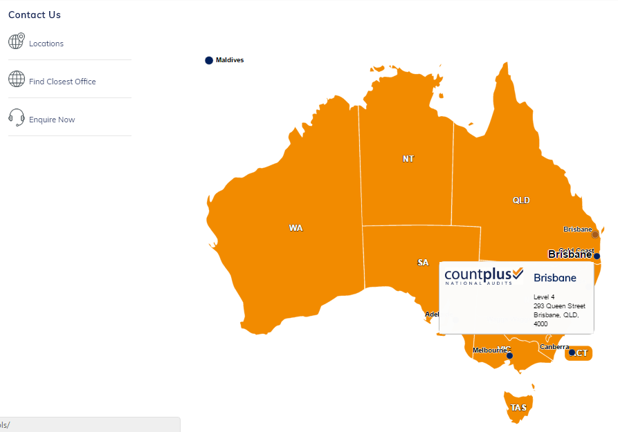 Countplus national audits Locations