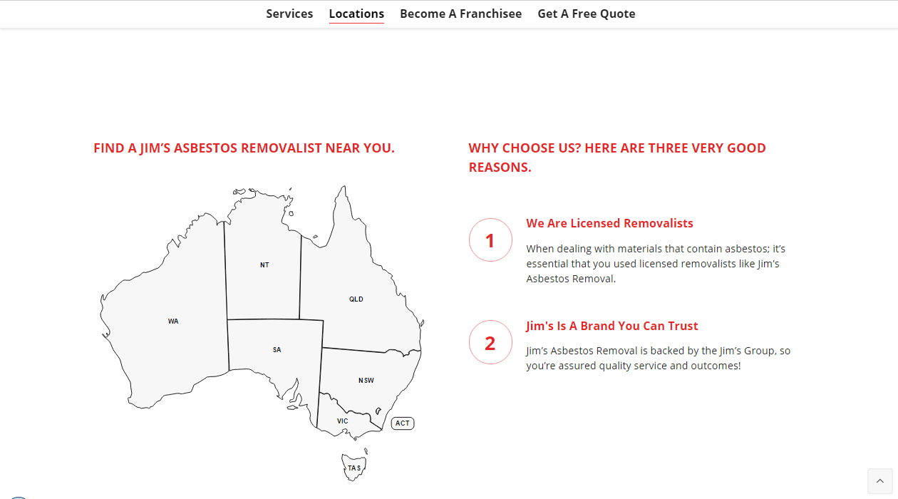 Australia map plugin for business