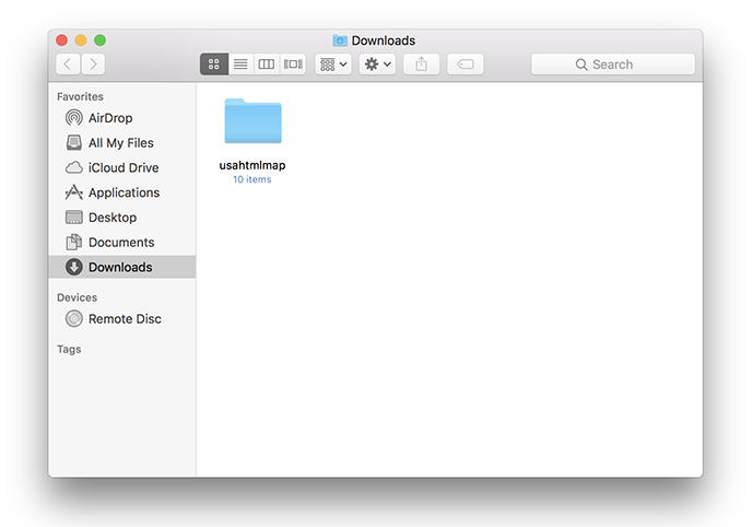 Downloads folder in macOS