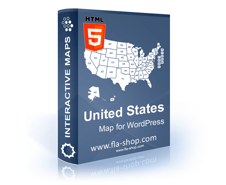 Software box with the USA map