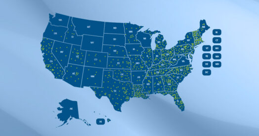 U.S. Map with All Cities for WordPress Website