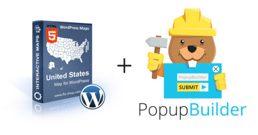 Integration of Interactive US Map with the Popup Builder plugin for displaying popups