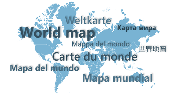 Multilingual World Map