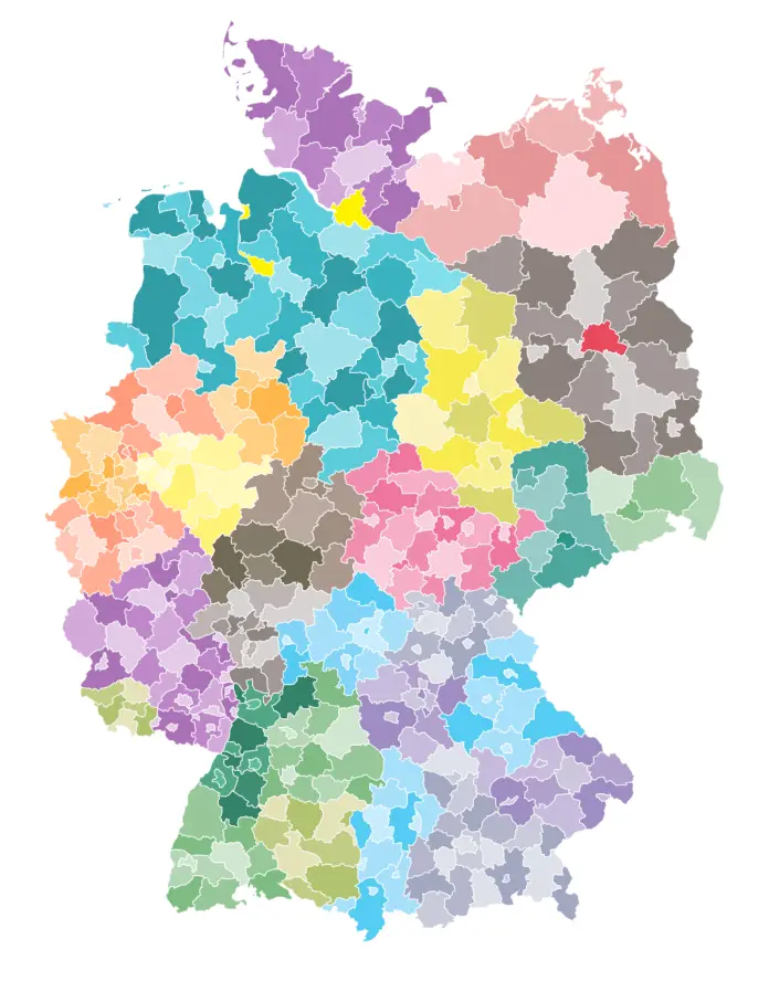 Germany Districts Map