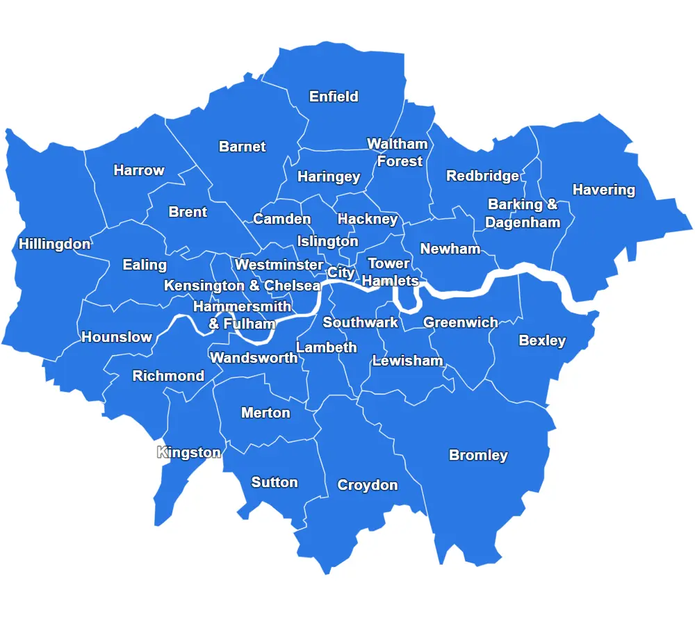 London Boroughs Map