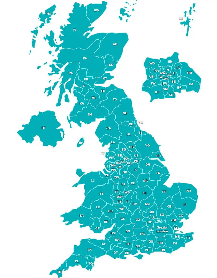 UK Postcode Map