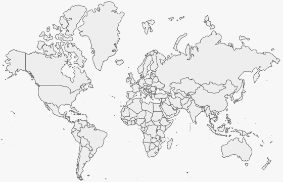 Free Outline SVG World Map
