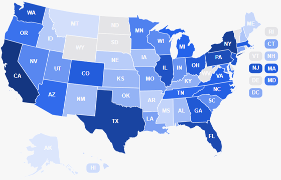 US Heat Map Generator