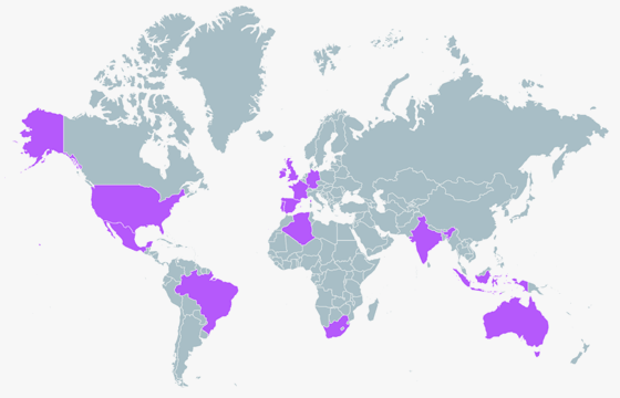 Visited Countries Map