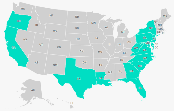 Visited States Map