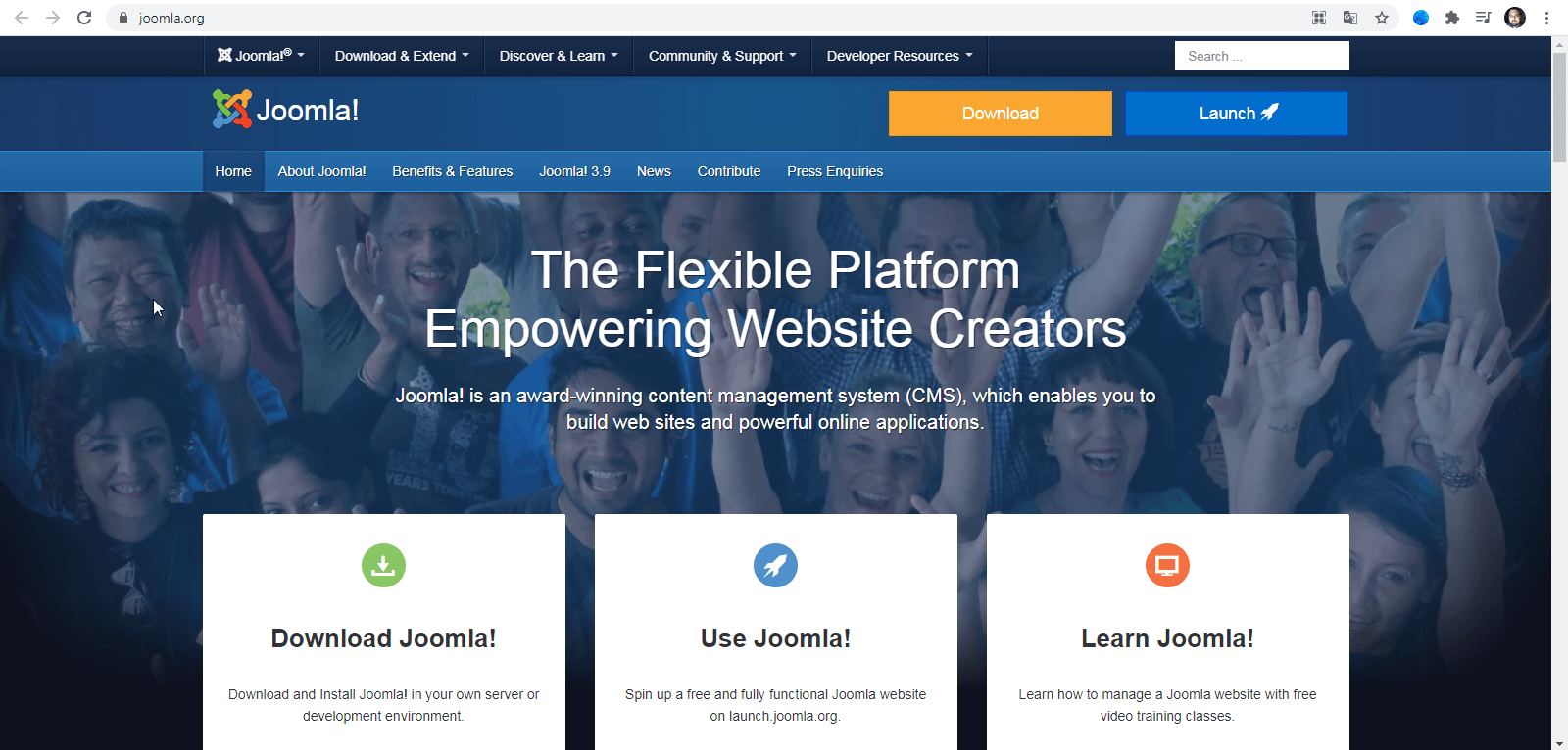 Official Joomla website.