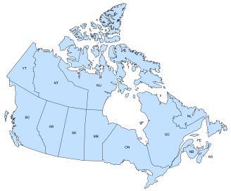 Canada SVG Map