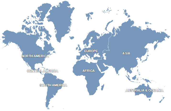 Continents Map