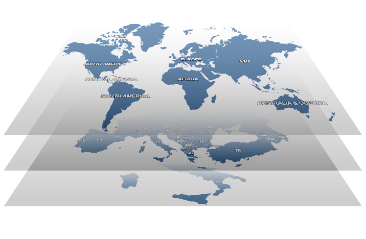 Drill-down World Map