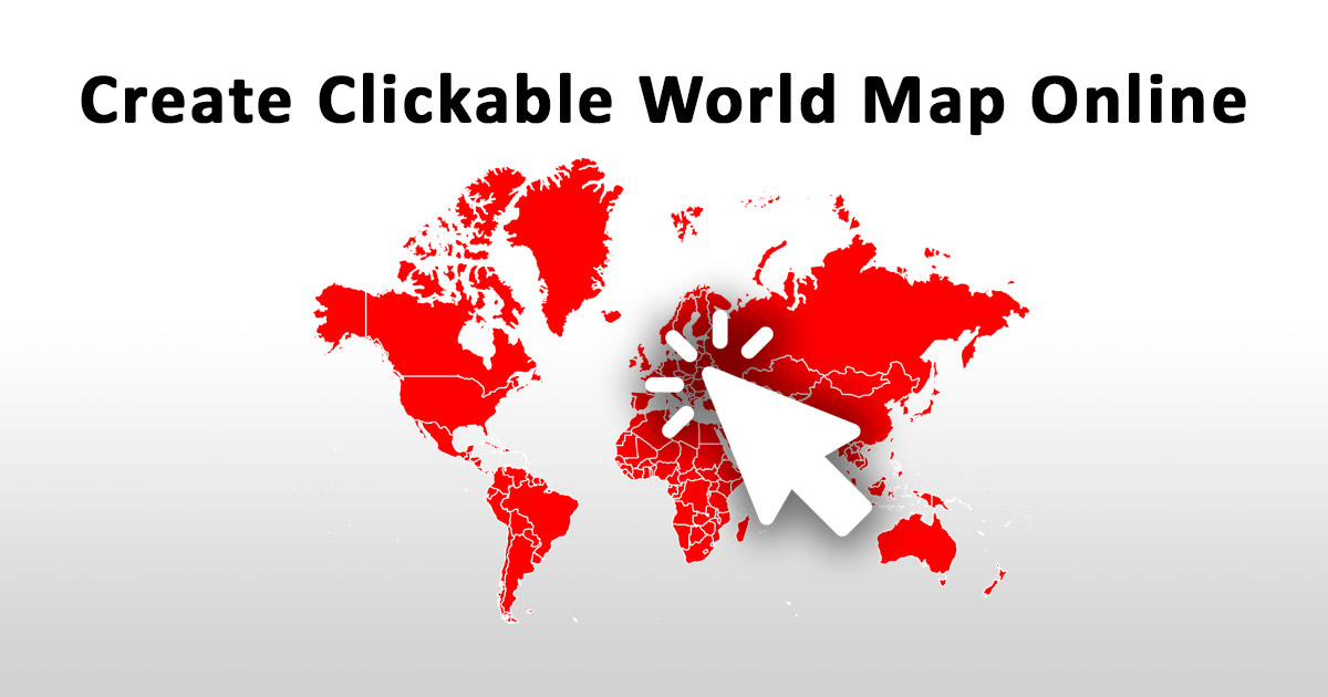 Interactive World Map With Clickable Countries Online