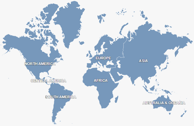 Drill-down World Map