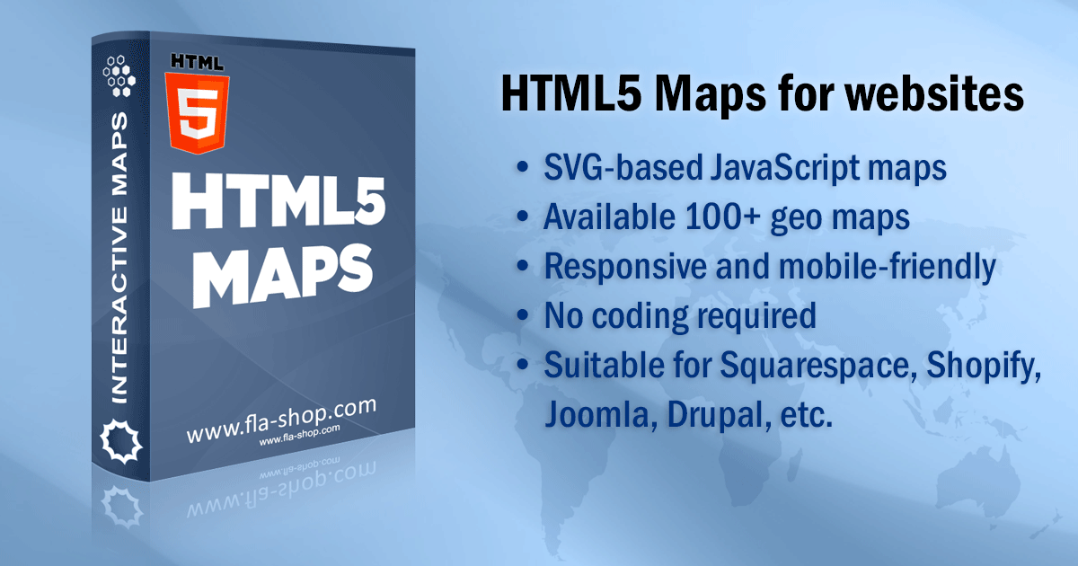 HTML5 Interactive Maps - Fla-shop.com