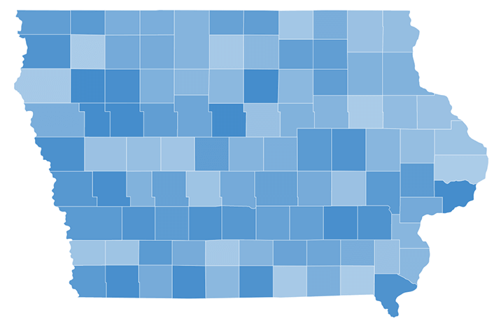 Iowa Map