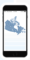 Responsive Canada map on mobile