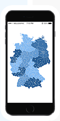 Responsive Germany map on mobile