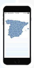 Responsive Spain map on mobile