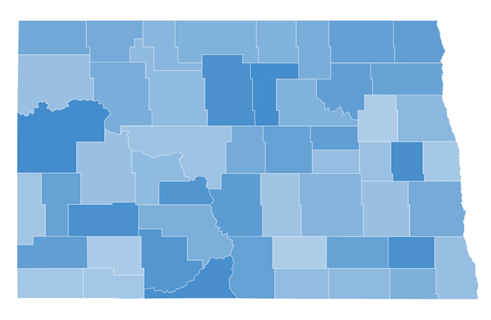 North Dakota Map