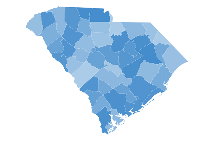 South Carolina Map