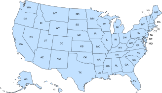 USA SVG Map