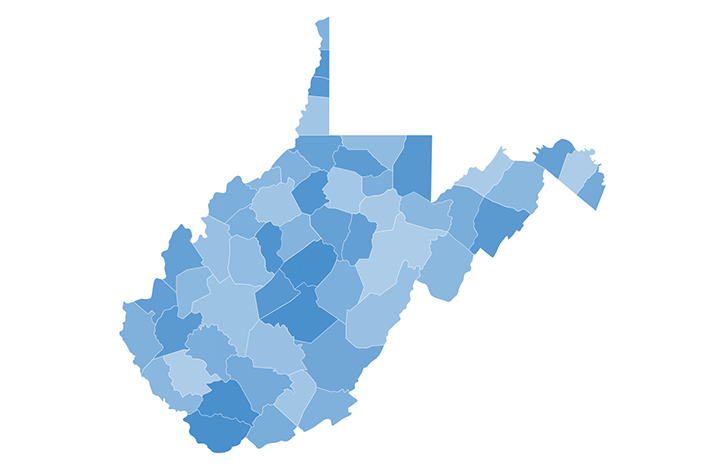 West Virginia Map