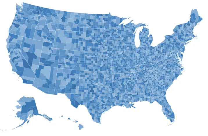 United States County Map