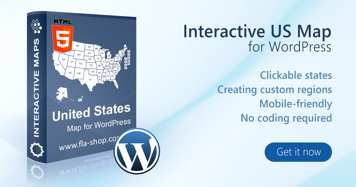 Interactive US Map plugin for WordPress