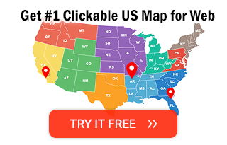 Customizable USA Map for Web